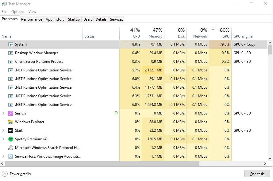 Cripplingly High GPU in Windows 10